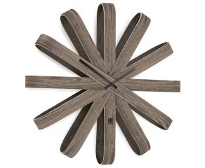 Relógio de Parede Ribbonwood - Natural Escuro