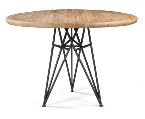 Mesa de Jantar Redonda Tríade - Madeira Clara