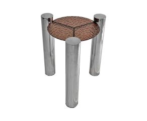 mesa-lateral-loren-inox-vidro-martelado-vermelho