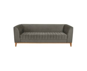 Sofá Petri Velvet - Cinza
