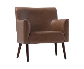 Poltrona Vance Eco-Leather Caramelo