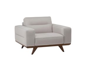 Poltrona Natuzzi Vivace em Couro Natural Off White