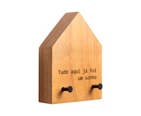 Porta Chaves Casinha de Madeira Sonho