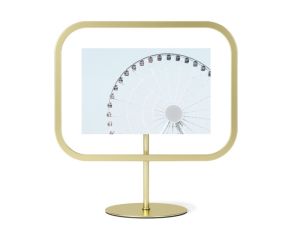 Porta-Retrato Retangular Infinity Dourado - 10x15