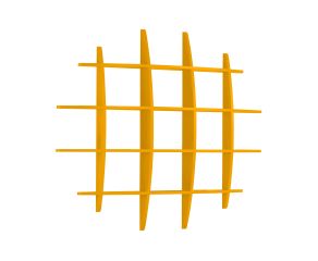 Prateleira Hashtag Grande - Amarelo M40