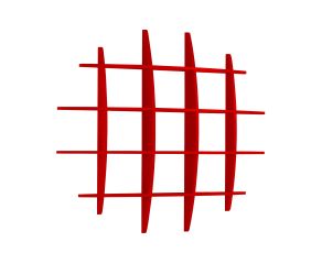 Prateleira Hashtag Grande - Vermelho M48