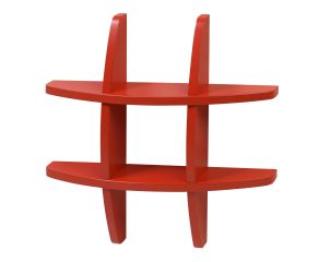 Prateleira Hashtag Pequena - Vermelho M48