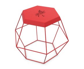 Pufe Saracura JW - Vermelho