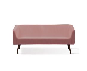 Rosa + Pés Madeira Escura