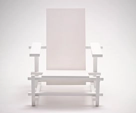 Poltrona Red and Blue Branca