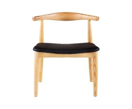 Cadeira Elbow Chair Couro Natural
