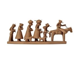 Escultura Família Retirantes Crua