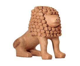 Escultura Leão da Juba Cacheada