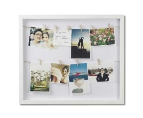 Mural de Fotos Clothesline - Branco