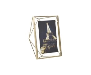 porta-retrato prisma dourado médio