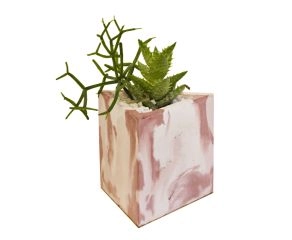 Vaso Triângulo Marmorizado