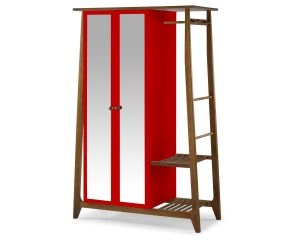 Armário Multiuso Floripa 2 Portas - Vermelho M48