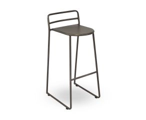 Banqueta Casco - Estanho - 83cm
