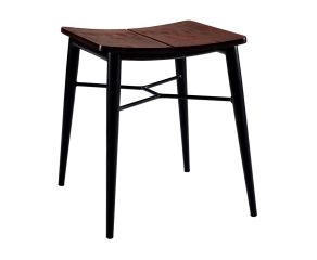 Banqueta Asa III Tabaco + Base Preto