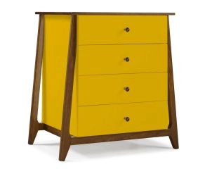 Cômoda Floripa 4 Gavetas - Amarelo M40