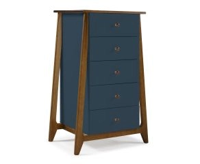 Cômoda Floripa 5 Gavetas - Azul Marinho M505