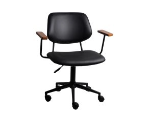 Cadeira Clint Eco Leather Preta