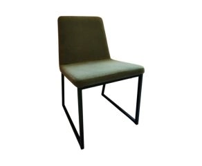 Cadeira Estofada Eva Verde - Showroom