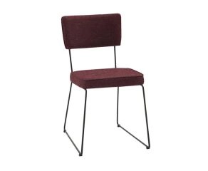 Cadeira Estofada Kim Vinho