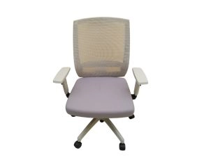 Cadeira de Escritório Média Cinza Com Braço - Showroom