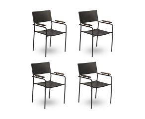 Conjunto de 4 Cadeiras Bogotá Com Braço