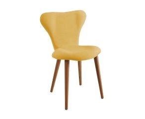 cadeira estofada pé palito