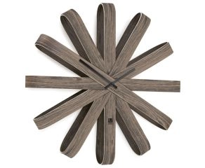 Relógio de Parede Ribbonwood - Natural Escuro