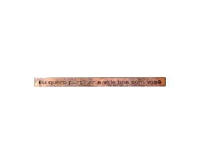 Placa Decorativa Trechos II 