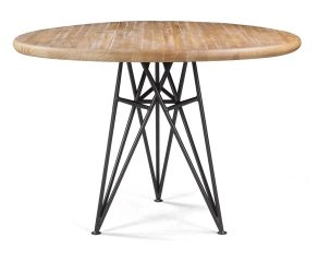 Mesa de Jantar Redonda Tríade - Madeira Clara