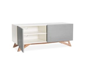 rack moderno cinza