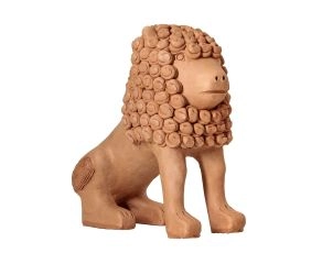 Escultura Leão da Juba Cacheada