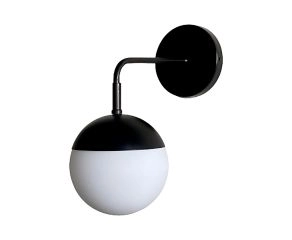 luminária-arandela-haste-l-globo-15-preto