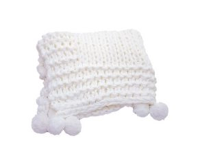manta-tricot-pom-pom-para-decoracao-cama-e-sofa