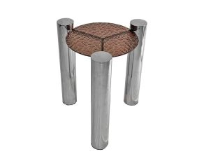 mesa-lateral-loren-inox-vidro-martelado-vermelho