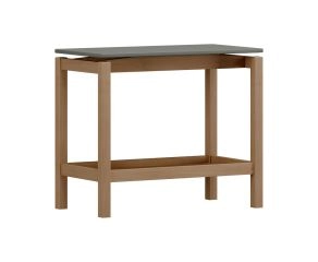 MESA LATERAL METRA CARVALHO COM VERDE ACINZENTADO 
