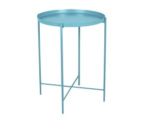 Mesa Lateral Berlim Azul Turquesa