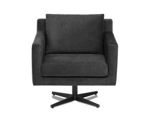 Poltrona Giratória Daca - Preta