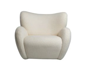 Poltrona Lótus Boucle Off White