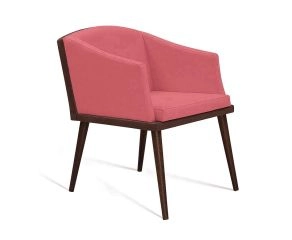 Rosa + Base Madeira Escura