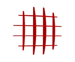 Prateleira Hashtag Grande - Vermelho M48