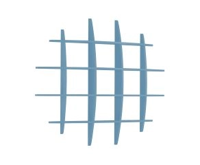 Prateleira Hashtag Grande - Azul Claro M50