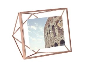 porta-retrato retangular prisma cobre umbra