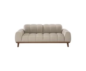 Sofá Natuzzi 2 Lugares Paradiso em Couro Natural Off White
