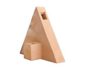 vaso castiçal triangulo frente