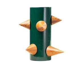 Vaso Imã Grande Vermelho Com Esferas